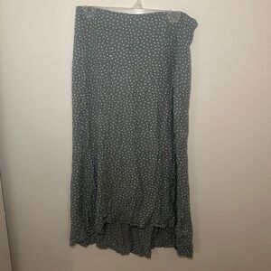 Sage Green Polka Dot Women's Skirt